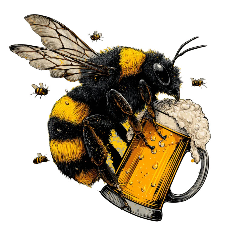 King Buzzo Buzzing Vinyl Car Decal Sticker – Waterproof & UV-Resistant 8"
