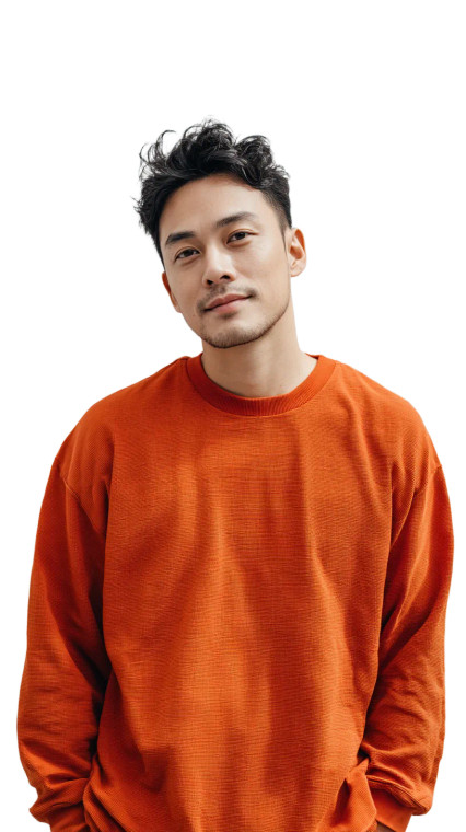 Handsome Asian Man V7 Vinyl Car Decal Sticker – Waterproof & UV-Resistant 8"