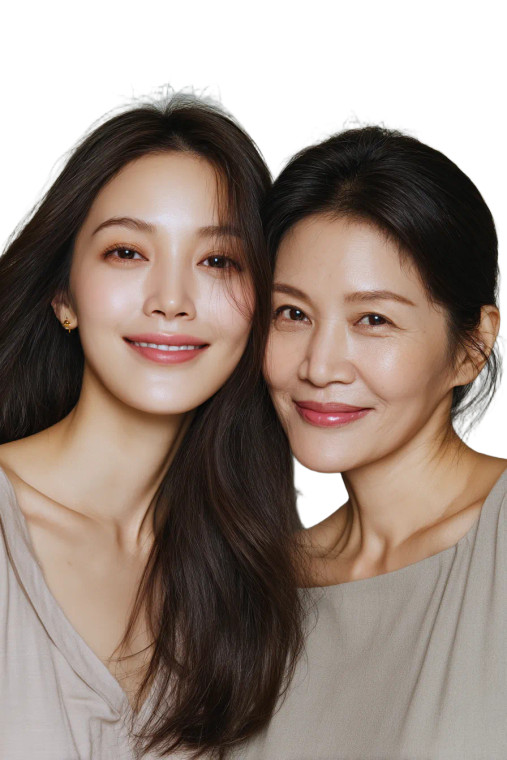 Taiwanese Mother Daughter Vinyl Car Decal Sticker – Waterproof & UV-Resistant 8"