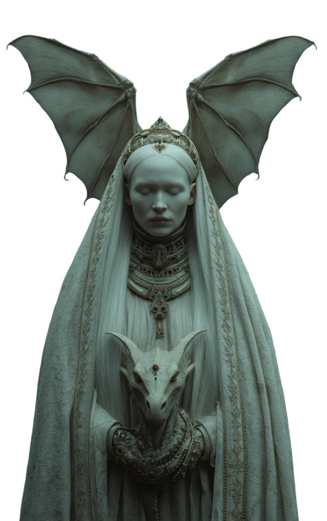 Eerie Albino Woman Vinyl Car Decal Sticker – Waterproof & UV-Resistant 8"