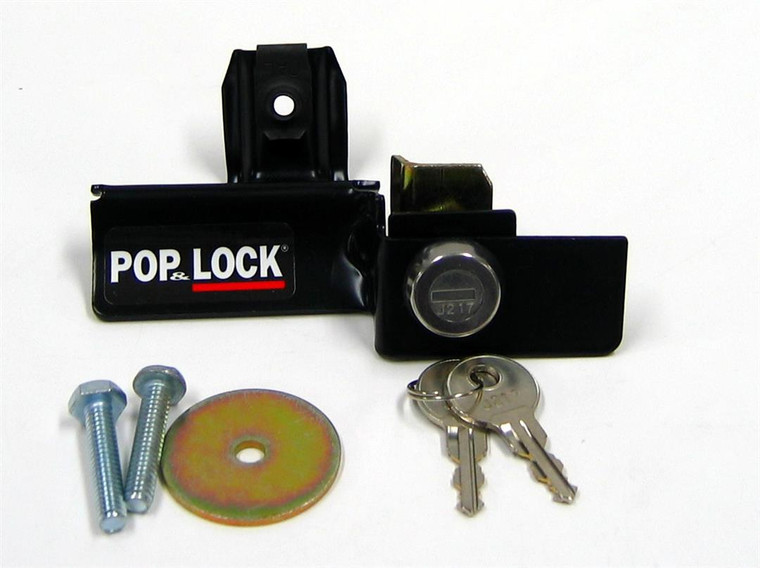 Enhance Your Security with Pop & Lock Tailgate Lock | Direct-Fit, Black Plastic, Manual