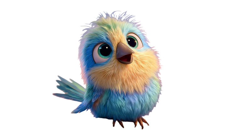 Pixar-Style Bird Vinyl Car Decal Sticker – Waterproof & UV-Resistant 8"