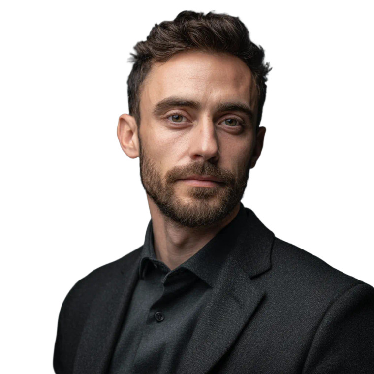 Confident Professional Portrait V2 Vinyl Car Decal Sticker – Waterproof & UV-Resistant 8"