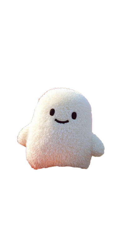 Fluffy White Character V4 Vinyl Car Decal Sticker – Waterproof & UV-Resistant 8"