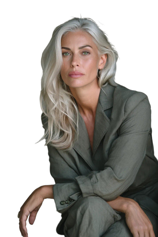 Elegant Businesswoman Portrait V3 Vinyl Car Decal Sticker – Waterproof & UV-Resistant 8"