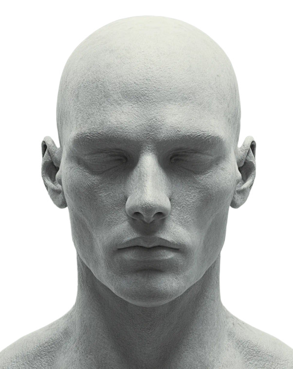 Symmetrical Gray Man Vinyl Car Decal Sticker – Waterproof & UV-Resistant 8"