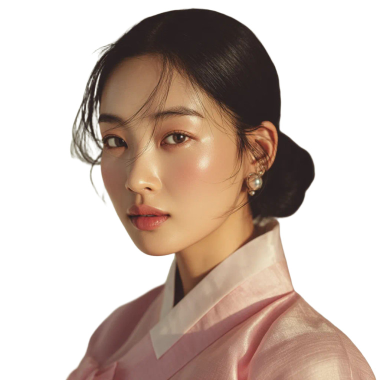 Korean Hanbok Beauty V5 Vinyl Car Decal Sticker – Waterproof & UV-Resistant 8"