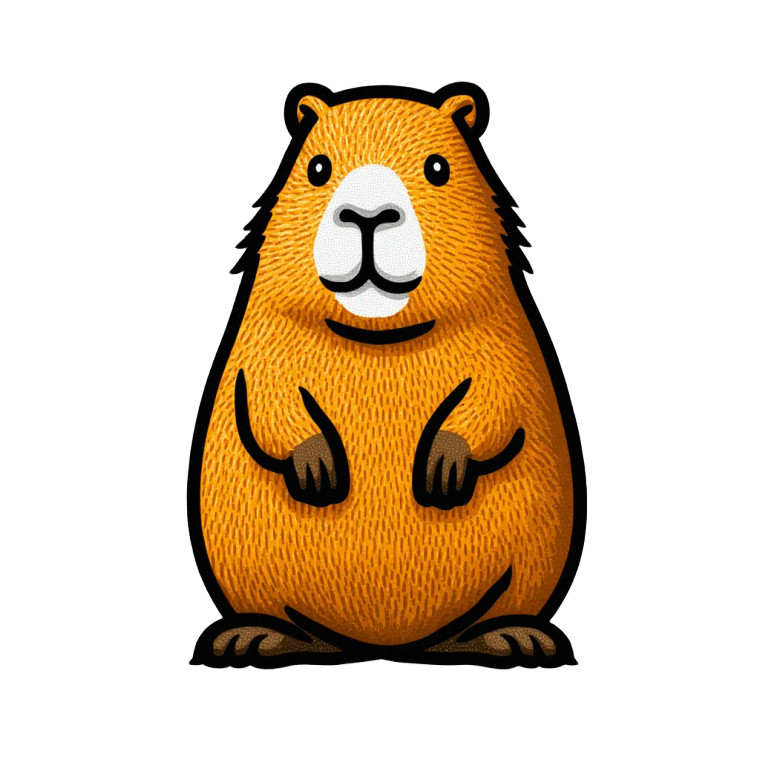 Capybara Games Logo Vinyl Car Decal Sticker – Waterproof & UV-Resistant 8"