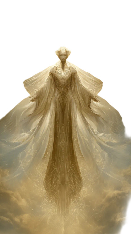 Divine Celestial Figure Vinyl Car Decal Sticker – Waterproof & UV-Resistant 8"