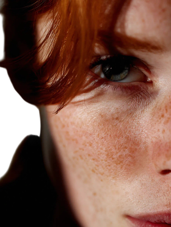 Red-Haired Portrait V3 Vinyl Car Decal Sticker – Waterproof & UV-Resistant 8"