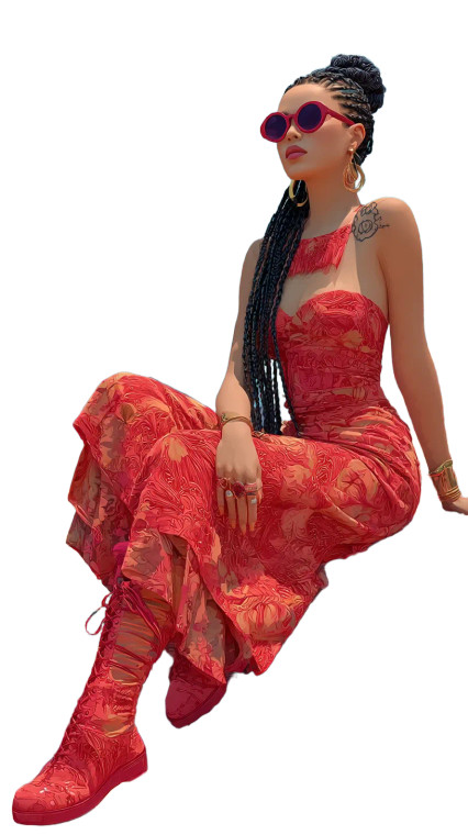 Goddess On Planet Vinyl Car Decal Sticker – Waterproof & UV-Resistant 8"