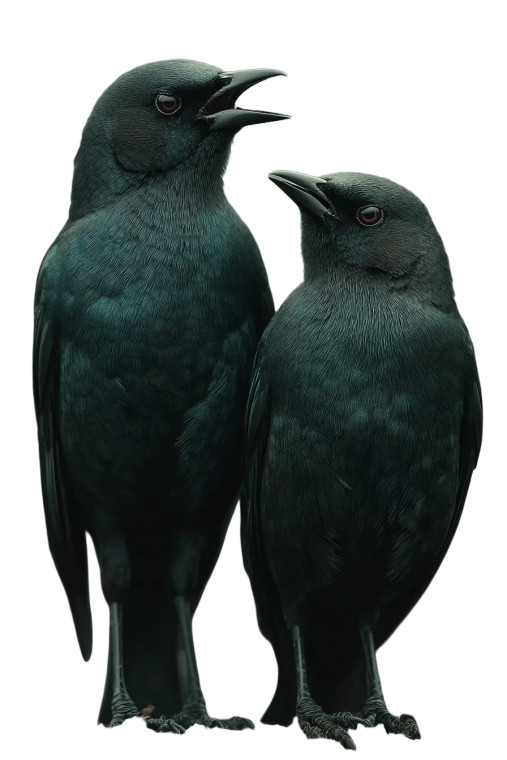 Fearful Blackbirds Vinyl Car Decal Sticker – Waterproof & UV-Resistant 8"