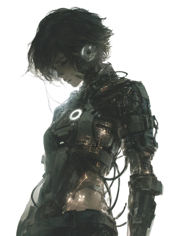 Cybernetic Awakening Vinyl Car Decal Sticker – Waterproof & UV-Resistant 8"