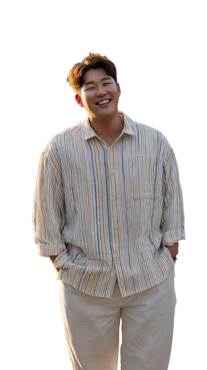 Friendly Korean Man Vinyl Car Decal Sticker – Waterproof & UV-Resistant 8"