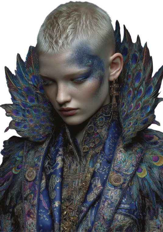 Peacock Fashion Vinyl Car Decal Sticker – Waterproof & UV-Resistant 8"