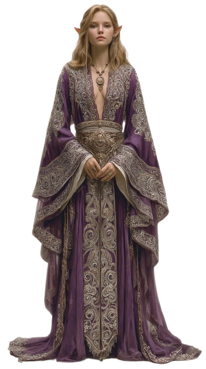 Elven Princess V7 Vinyl Car Decal Sticker – Waterproof & UV-Resistant 8"