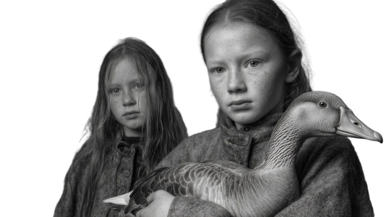 Farming Sisters Portrait Vinyl Car Decal Sticker – Waterproof & UV-Resistant 8"