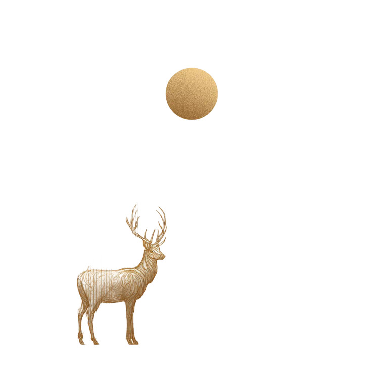 Golden Mythological Scene Vinyl Car Decal Sticker – Waterproof & UV-Resistant 8"