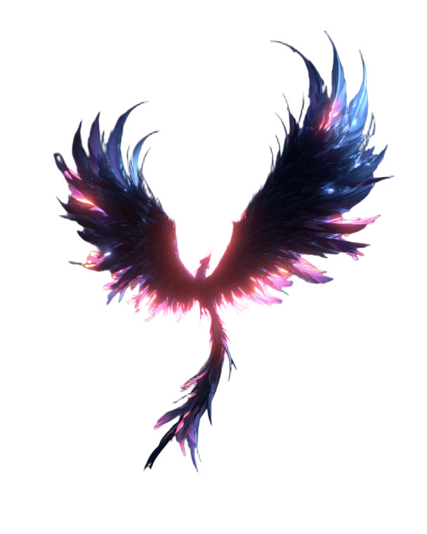 Ashen Phoenix Vinyl Car Decal Sticker – Waterproof & UV-Resistant 8"