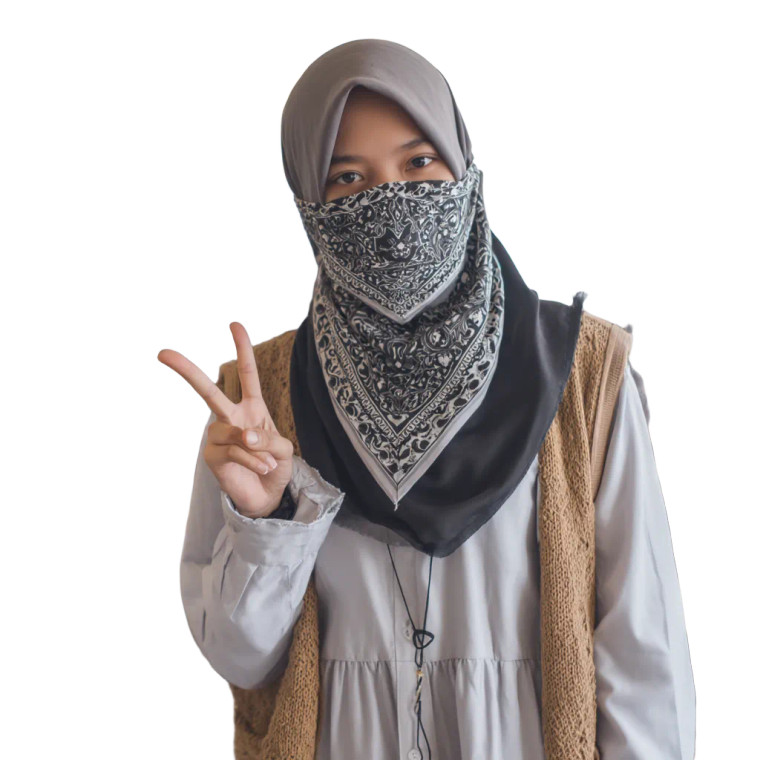 Indonesian Teacher Masked Vinyl Car Decal Sticker – Waterproof & UV-Resistant 8"