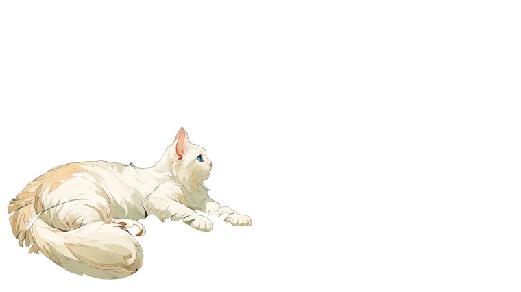 Fluffy Cat In Flowers Vinyl Car Decal Sticker – Waterproof & UV-Resistant 8"