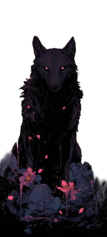 Psychedelic Wolf V3 Vinyl Car Decal Sticker – Waterproof & UV-Resistant 8"