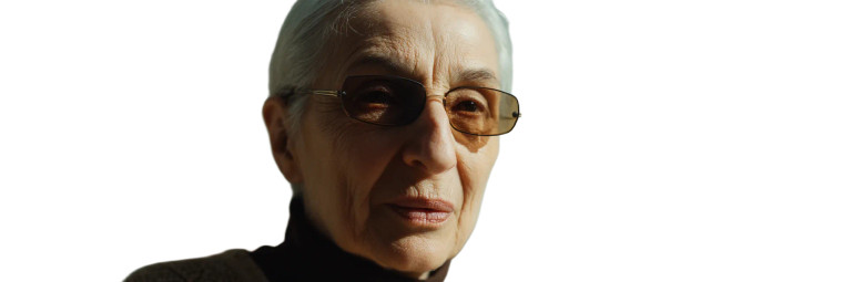 Italian Grandmother Smiling Vinyl Car Decal Sticker – Waterproof & UV-Resistant 8"