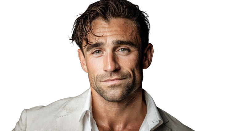 Modern Filmmaker Portrait Vinyl Car Decal Sticker – Waterproof & UV-Resistant 8"