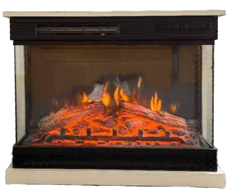 Pinnacle Electric Fireplace Insert | Realistic Flame Effect | 5000 BTU Heating | 7 LED Colors | Remote Control | ETL Certified
