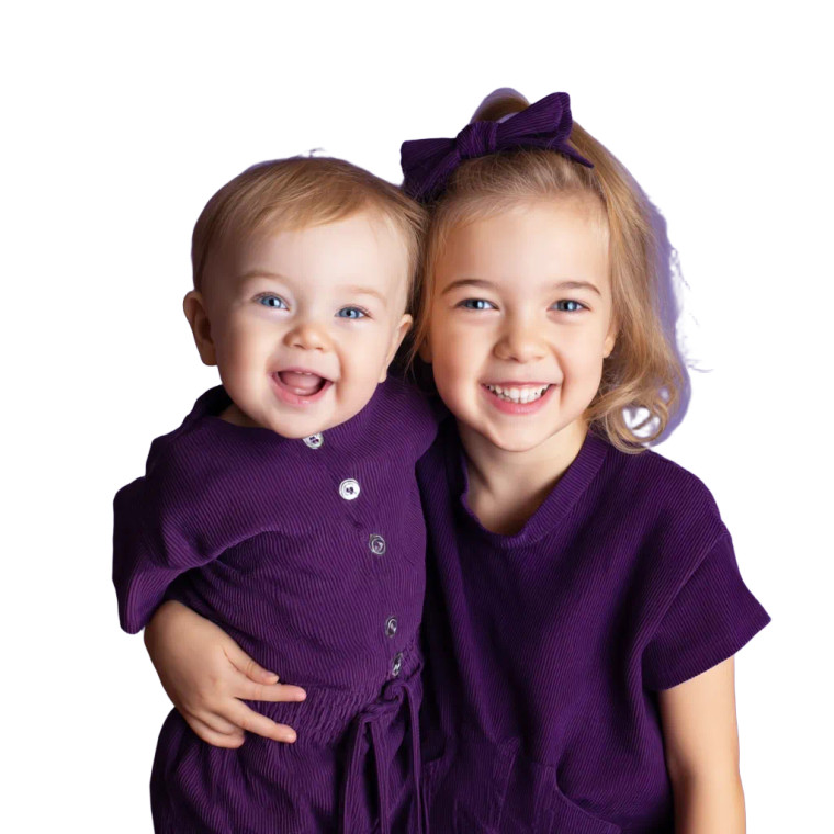 Smiling Siblings Vinyl Car Decal Sticker – Waterproof & UV-Resistant 8"