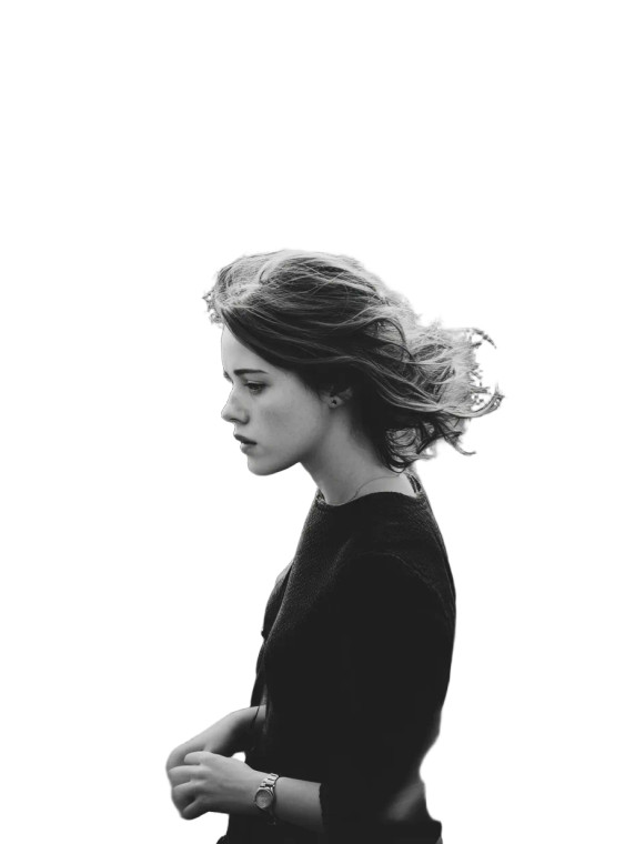 Elegant Brunette Walking V6 Vinyl Car Decal Sticker – Waterproof & UV-Resistant 8"