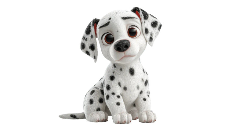 Baby Dalmatian Puppy Vinyl Car Decal Sticker – Waterproof & UV-Resistant 8"