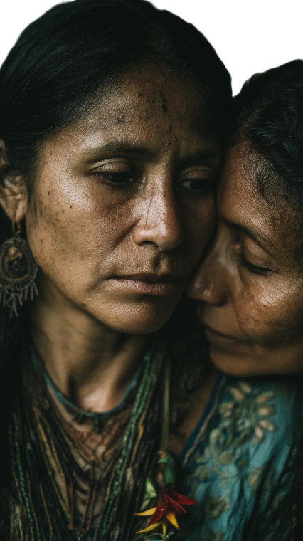 Indigenous Women Comfort Vinyl Car Decal Sticker – Waterproof & UV-Resistant 8"