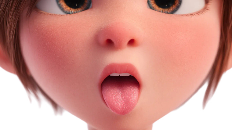 Pixar Child'S Tongue Vinyl Car Decal Sticker – Waterproof & UV-Resistant 8"