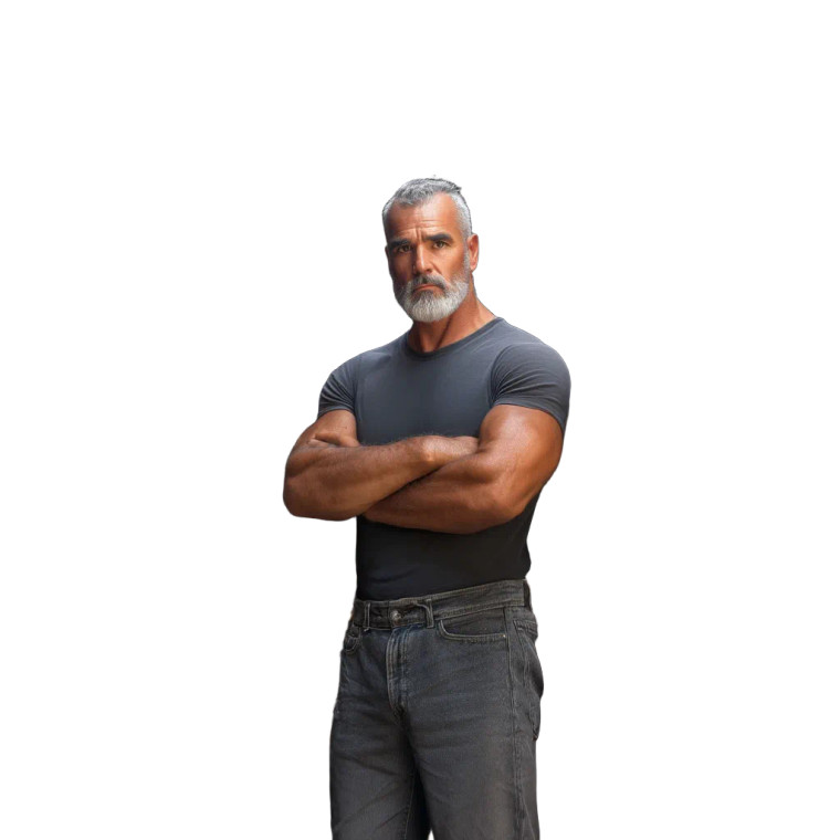 Man With Robots Vinyl Car Decal Sticker – Waterproof & UV-Resistant 8"