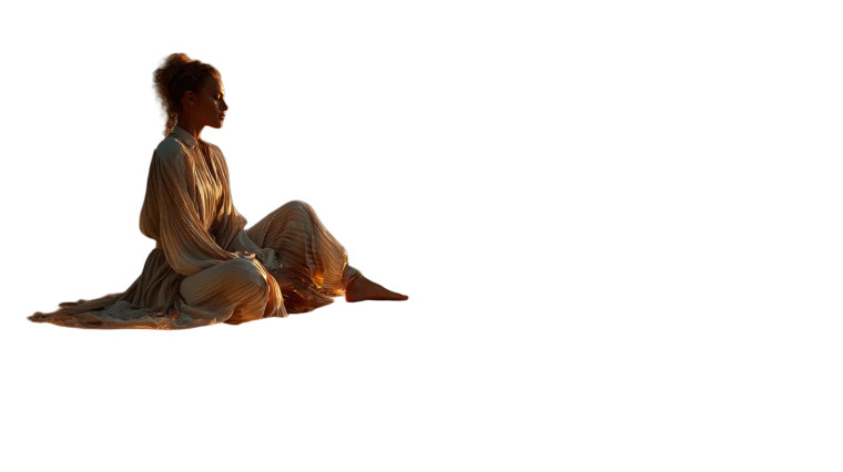 Serene Meditative Sequence Vinyl Car Decal Sticker – Waterproof & UV-Resistant 8"