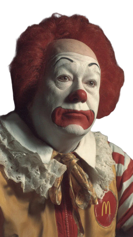 Hitchcock As Clown Vinyl Car Decal Sticker – Waterproof & UV-Resistant 8"