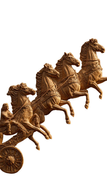 Brihaspati'S Chariot Vinyl Car Decal Sticker – Waterproof & UV-Resistant 8"