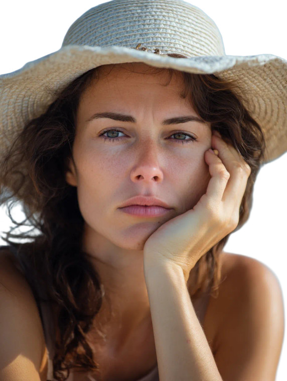 Disappointed Italian Woman Vinyl Car Decal Sticker – Waterproof & UV-Resistant 8"