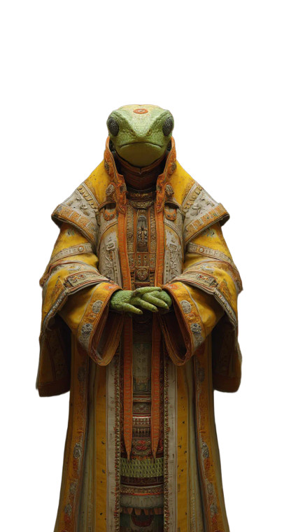 Lizard High Priest Vinyl Car Decal Sticker – Waterproof & UV-Resistant 8"