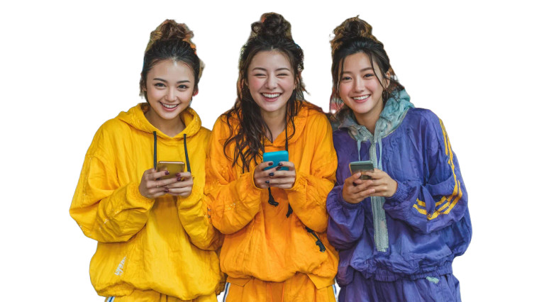 Asian Women Smiling V2 Vinyl Car Decal Sticker – Waterproof & UV-Resistant 8"