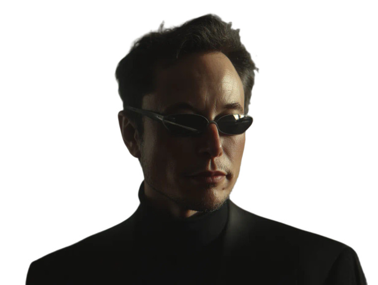 Elon Musk Lookalike V3 Vinyl Car Decal Sticker – Waterproof & UV-Resistant 8"