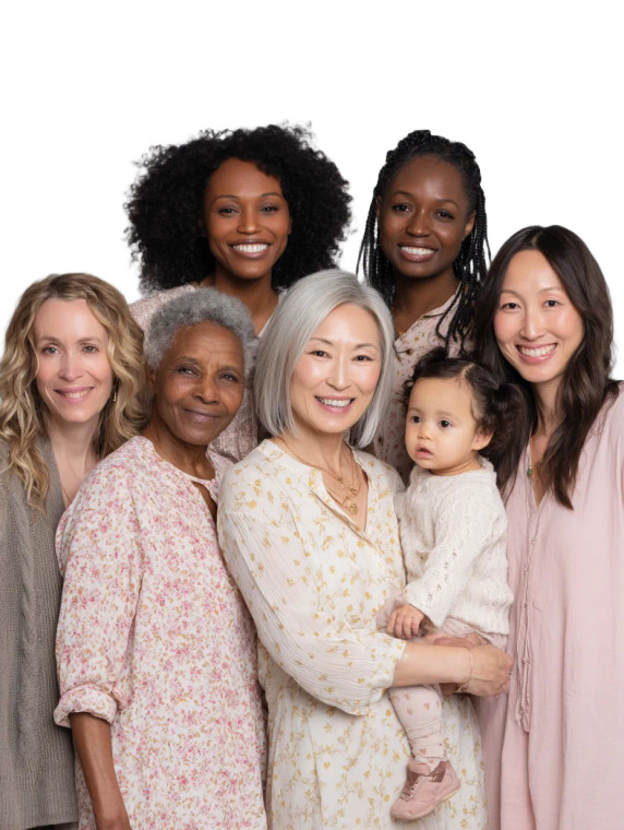 Diverse Mothers Portrait Vinyl Car Decal Sticker – Waterproof & UV-Resistant 8"