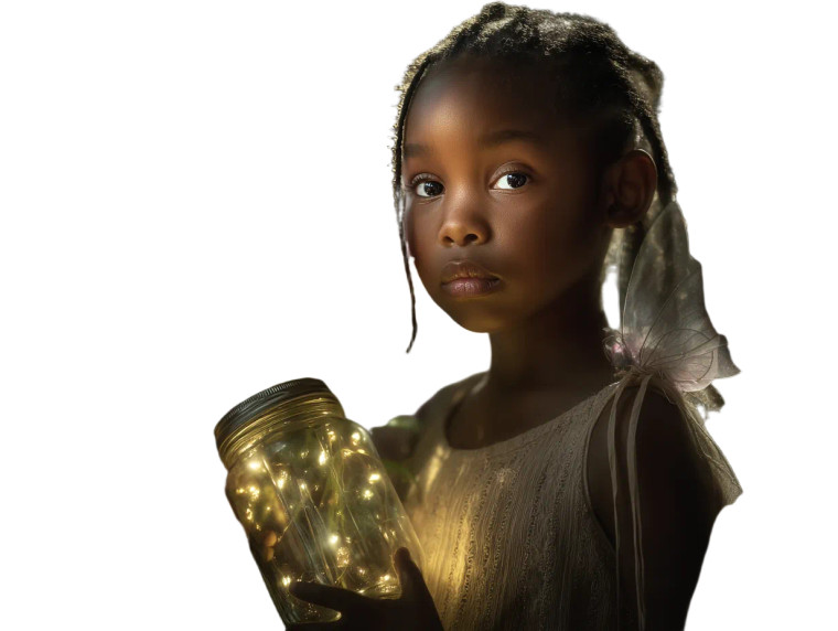 Fairy Light Girl V2 Vinyl Car Decal Sticker – Waterproof & UV-Resistant 8"