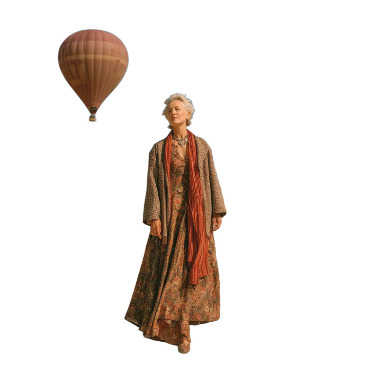 Desert Balloon Model Vinyl Car Decal Sticker – Waterproof & UV-Resistant 8"