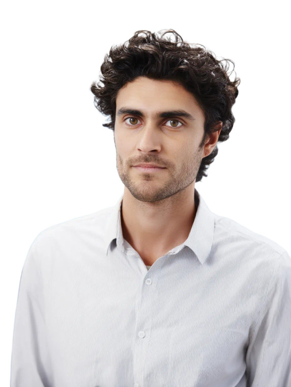 Male Consultant Portrait Vinyl Car Decal Sticker – Waterproof & UV-Resistant 8"