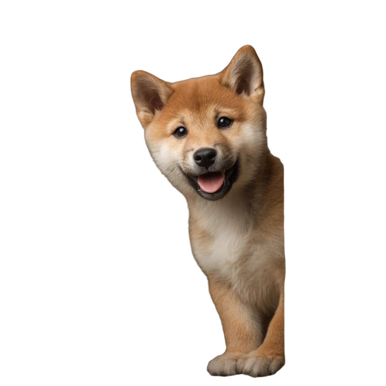 Happy Shiba Inu V2 Vinyl Car Decal Sticker – Waterproof & UV-Resistant 8"