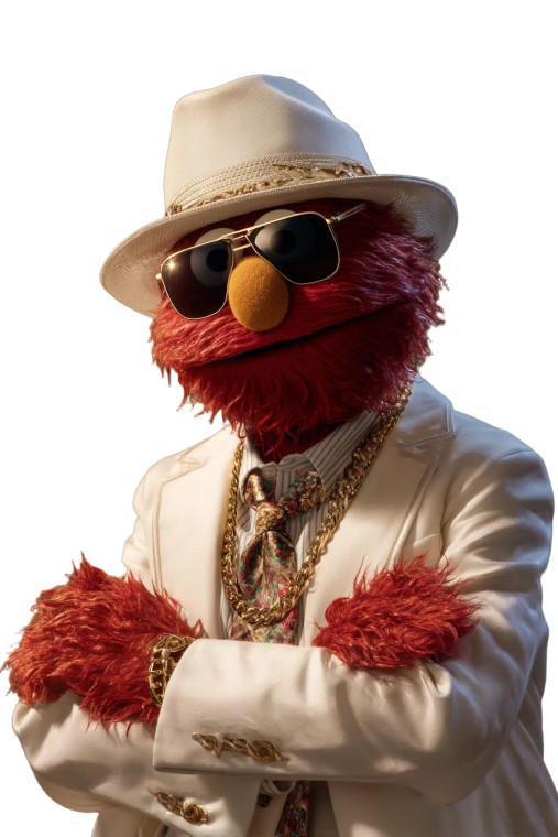 Stylish Elmo Vinyl Car Decal Sticker – Waterproof & UV-Resistant 8"