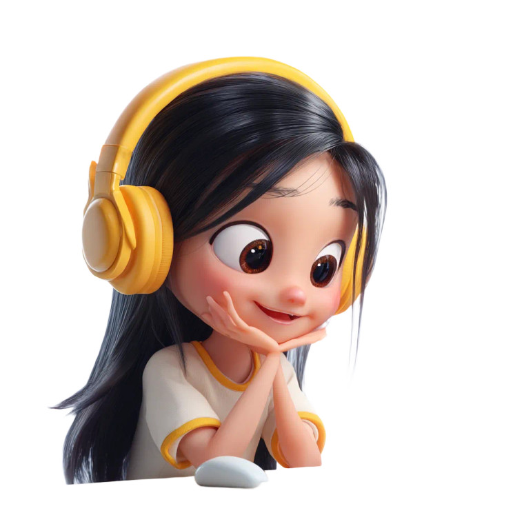 Joyful Studying Girl Vinyl Car Decal Sticker – Waterproof & UV-Resistant 8" Joyful Studying Girl Vinyl Car Decal Sticker – Waterproof & UV-Resistant 8"