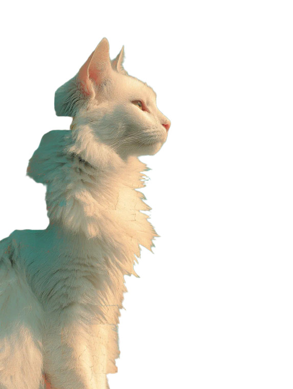 Psychedelic Cat Collage Vinyl Car Decal Sticker – Waterproof & UV-Resistant 8"